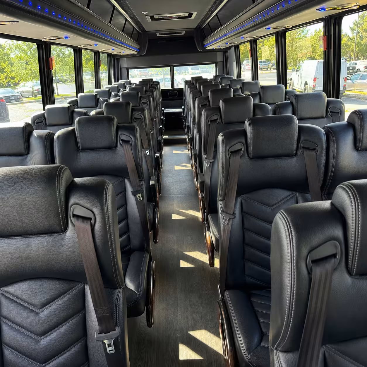 25 passenger minibus inside