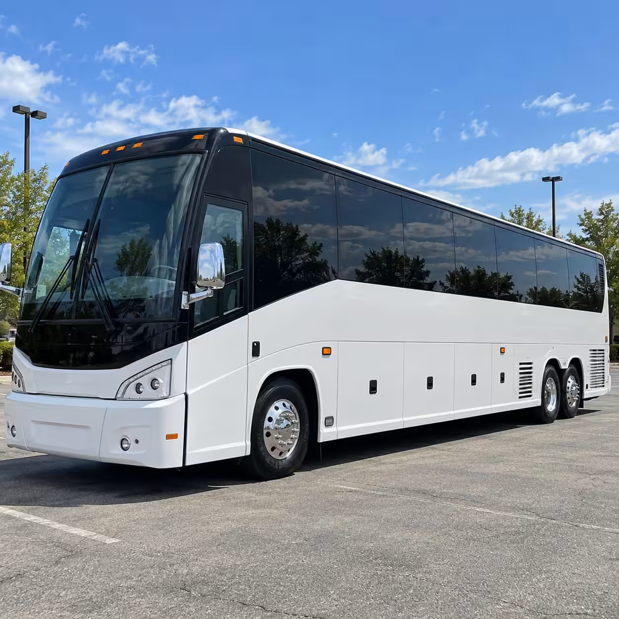clovis charter bus rentals from fat airport for wedding guests