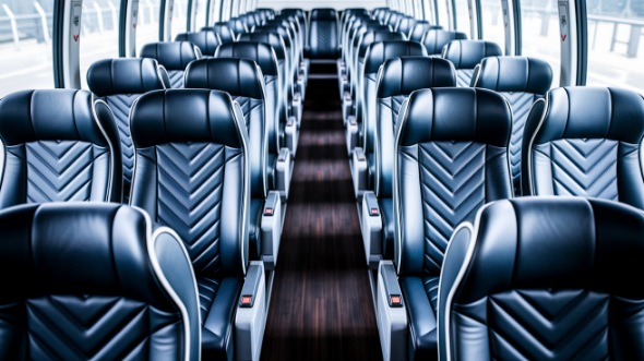 clovis 54 passenger charter bus inside