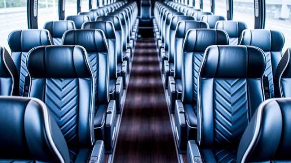 clovis 55 passenger charter bus inside