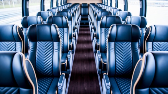 clovis 56 passenger charter bus inside