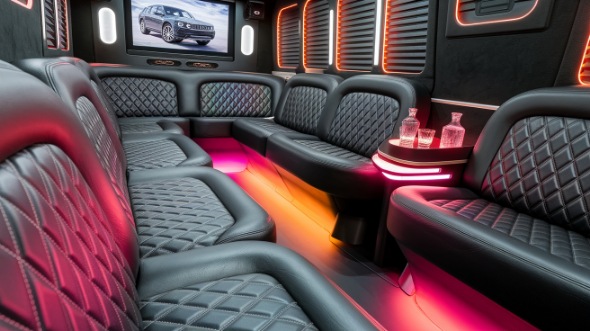 clovis party bus rental inside