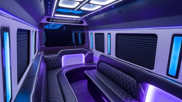 party bus rental interior clovis